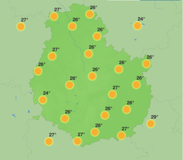 Météo en Côte-d’Or – Une semaine ensoleillée