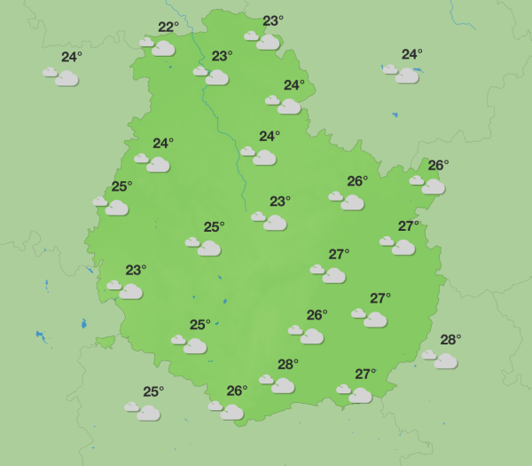 Météo en Côte-d’Or - Un week-end sous les nuages et la pluie