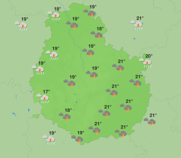 Météo en Côte-d'Or – Un week-end entre éclaircies, fraîcheur et risques d'orages