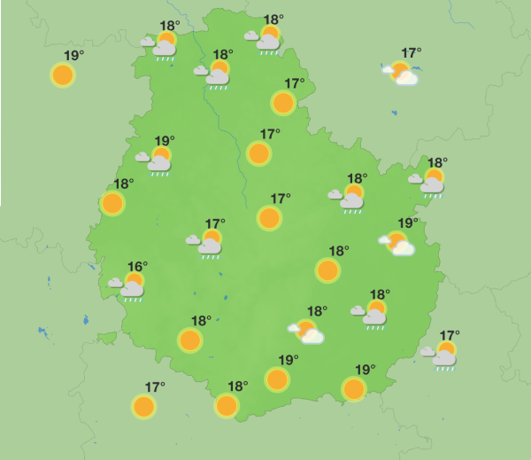 Météo en Côte-d’Or - Une semaine sous la pluie, mais un dimanche ensoleillé