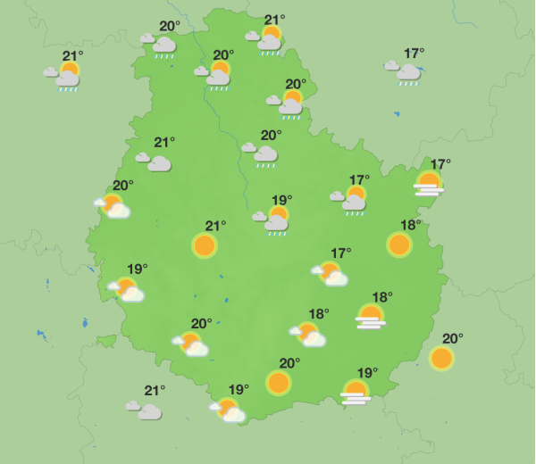 Météo en Côte-d’Or – Une semaine contrastée entre brumes, éclaircies et retour de la pluie