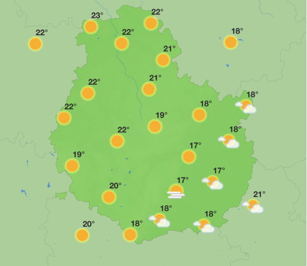 Météo en Côte-d’Or – Une semaine sous le signe du soleil avec quelques pluies