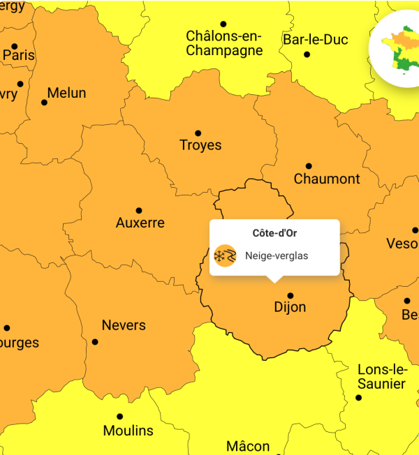 Circulation délicate en Côte-d'Or : prudence face à la neige et au verglas  