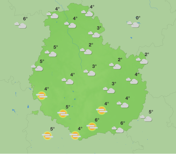 Météo en Côte-d’Or - Un samedi froid et nuageux, suivi d’une amélioration dimanche