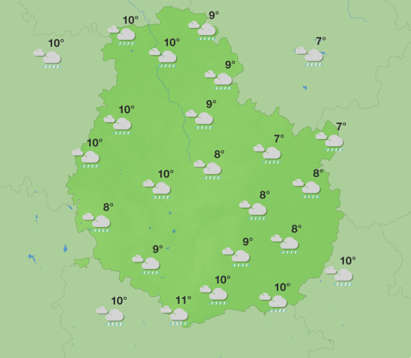 Côte-d’Or - Météo capricieuse avec brouillard et pluie cette semaine 