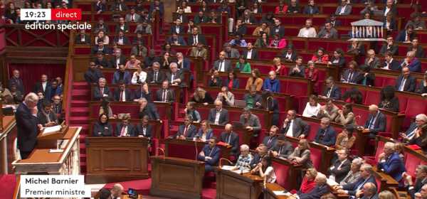 L'Assemblée Nationale renverse le gouvernement de Michel Barnier : une motion de censure historique