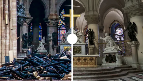 AVANT/APRÈS - Incendie de Notre-Dame de Paris : découvrez les images impressionnantes de la cathédrale restaurée