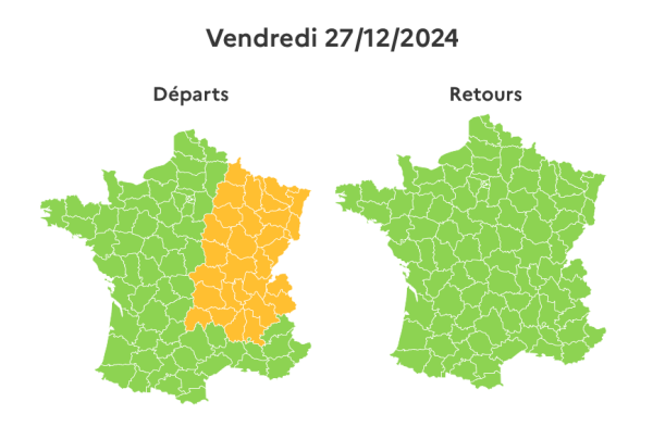 Vacances scolaires : forte circulation attendue dans l'Est et en Île-de-France du 27 au 29 décembre  