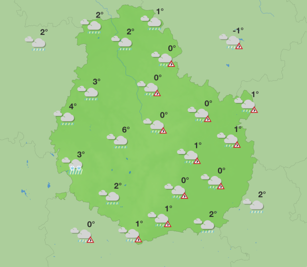 Météo en Côte-d’Or – Un week-end entre froid glacial et douceur pluvieuse