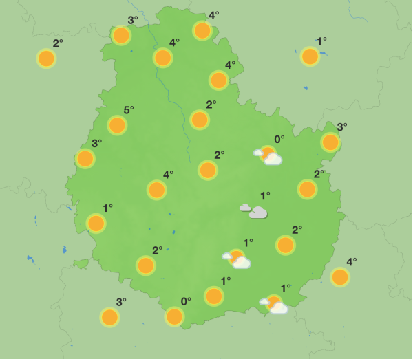 Météo en Côte-d’Or – Week-end froid et ensoleillé sous un ciel clair  