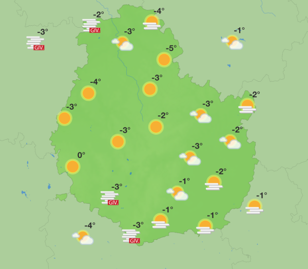 Météo en Côte-d’Or – Une semaine entre soleil, brumes et fraîcheur hivernale  