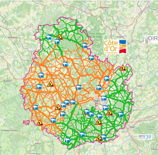 Côte-d'Or - Neige et conditions de circulation : prudence sur les routes ! 