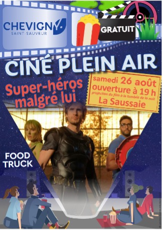 Chevigny-Saint-Sauveur - Un 2e film au ciné’ plein air de Chevigny : « Super Héros malgré lui » le samedi 26 août au parc de la Saussaie. 