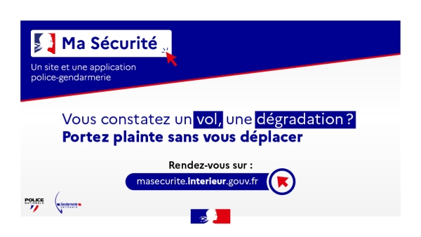 Victime de vol ? D’escroquerie ? De vandalisme ? Déposez plainte en ligne sur le portail « Ma sécurité »