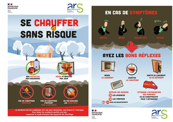 Les intoxications au monoxyde de carbone peuvent concerner chacun d’entre nous - Adoptez les bons gestes pour réduire les risques