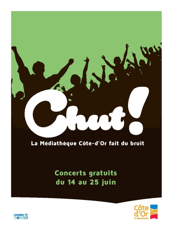 Le festival CHUT ! est de retour : la scène musicale locale mise à l’honneur  dans les bibliothèques de Côte-d’Or !   