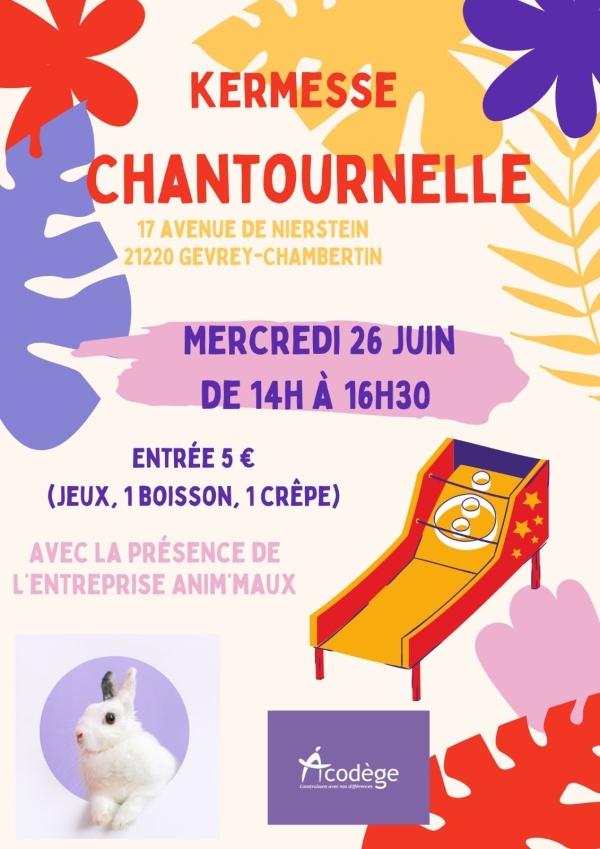 Gevrey-Chambertin - Kermesse du Foyer Chantournelle ce mercredi