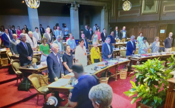 Hommage à Lionel Bard rendu en séance du Département