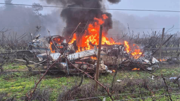 Un avion s'écrase dans les vignes : deux personnes en urgence absolue