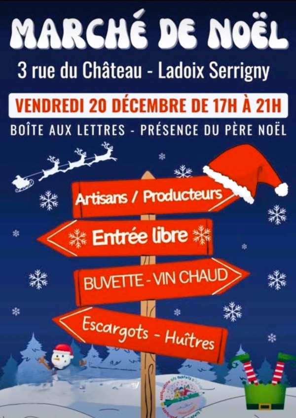 Marché de Noël de Ladoix-Serrigny - Une première édition pleine de magie ce vendredi 20 décembre