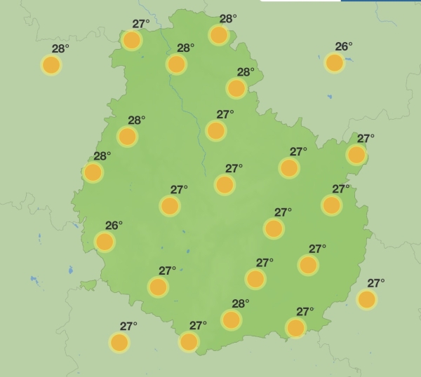 Une météo du week-end ensoleillée