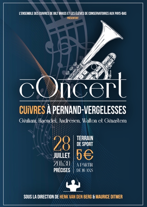 Concert de cuivres à Pernand-Vergelesses le vendredi 28 juillet