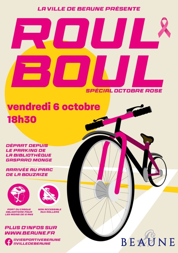 Beaune - Vendredi 6 octobre, le Roul Boul de la Ville met tout le monde en rose