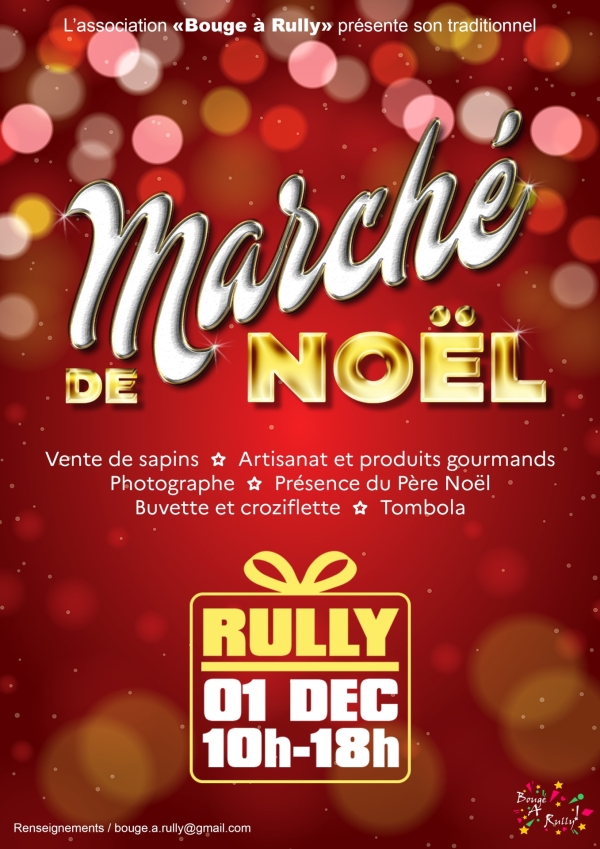 Rendez-vous au Marché de Noël de Rully ce dimanche 1er décembre 