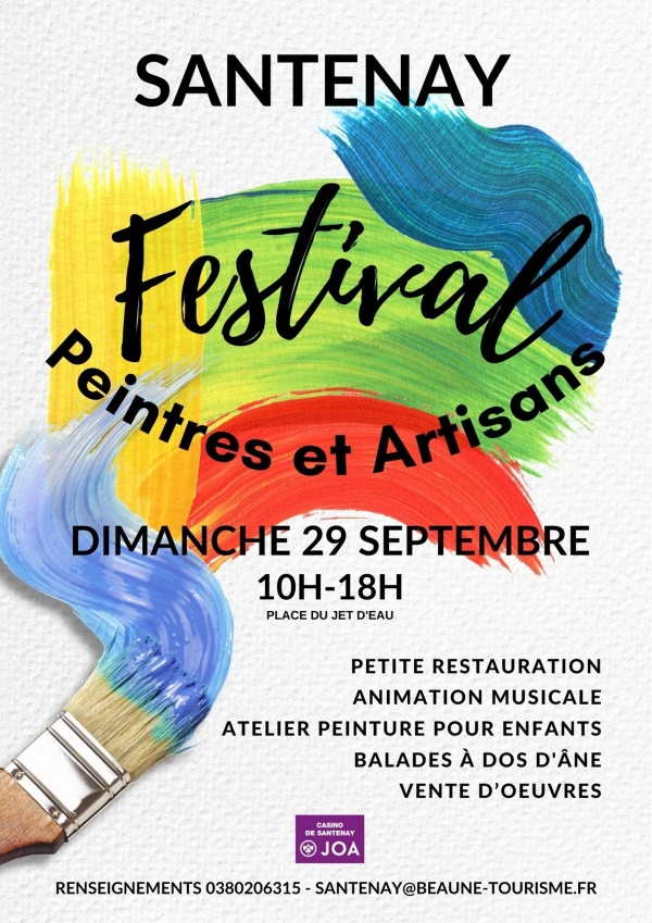 Festival de Peinture à Santenay - Une Journée de créativité et de convivialité le 29 septembre !