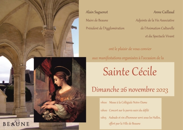 Beaune- Concerts et défilé pour célébrer Sainte Cécile dimanche 26 novembre 