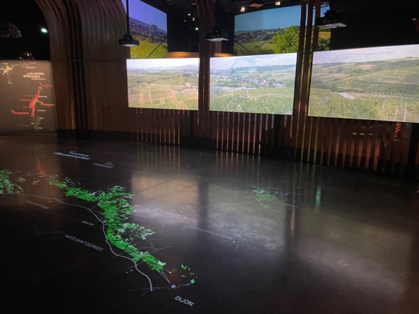 L’âme de la culture viticole stockée dans l’espace scénographie de la Cité des Climats