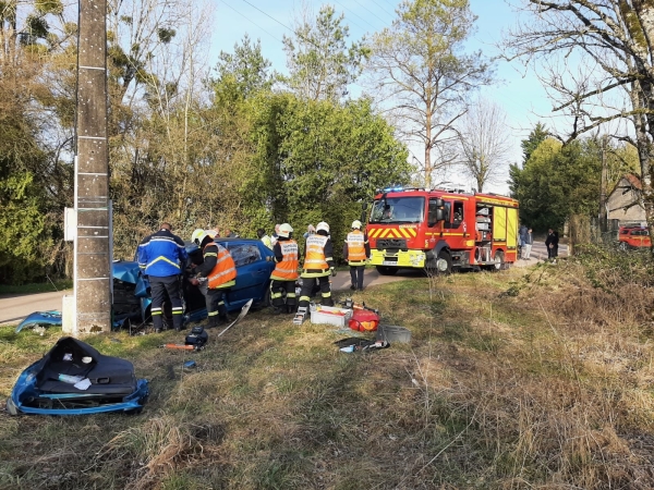 Côte-d’Or - Quatre victimes impliquées dans un accident à Ampilly-le-Sec