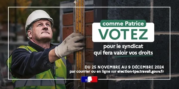 Election syndicale des TPE, employés à domicile et apprentis 2024