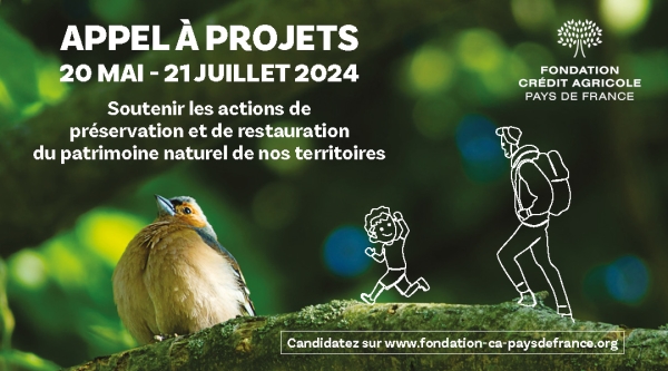 La Fondation Crédit Agricole Pays de France lance son quatrième appel à projets en faveur du patrimoine naturel