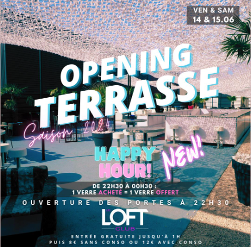 Danser sous les étoiles ? Ce week-end, le LOFT CLUB ouvre sa terrasse !