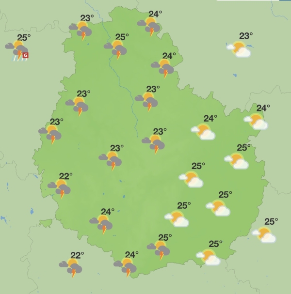 Météo : Risque d’orages en soirée