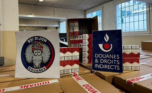 Les douaniers dijonnais réalisent une saisie exceptionnelle de tabac