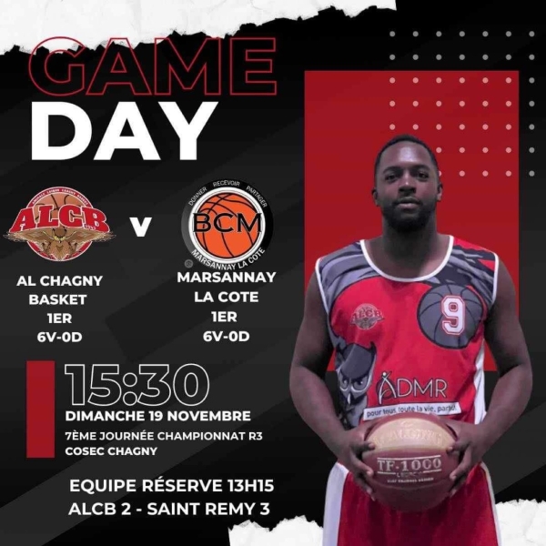 Match au sommet ce dimanche 19 novembre pour l’Amicale Laïque Chagny Basket